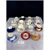 Image 1 : Lot of 15 Bone China Demitasse Cups and Saucers