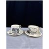 Image 5 : Lot of 15 Bone China Demitasse Cups and Saucers