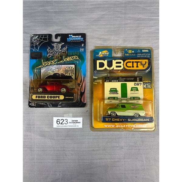 New in Package Dubcity and Jessie James Diecast Cars