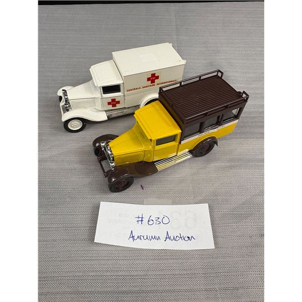 Lot of 2 1/43 Diecast Trucks, Solideo in Very Good Condition