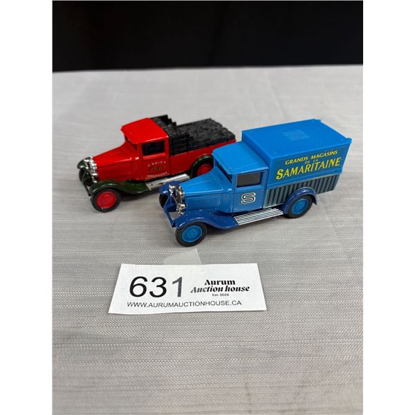 Lot of 2 1/43 Diecast Trucks, Solideo in Very Good Condition