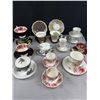 Image 1 : Lot of 15 Bone China Teacups Cups and Saucers