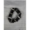 Image 2 : 2 Vintage Black Crystal Beads Bracelets