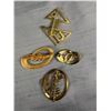 Image 3 : 7 Heavy Gold Plated Brooches