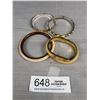 Image 1 : 4 Unusual Bangles, One w/ Hinge