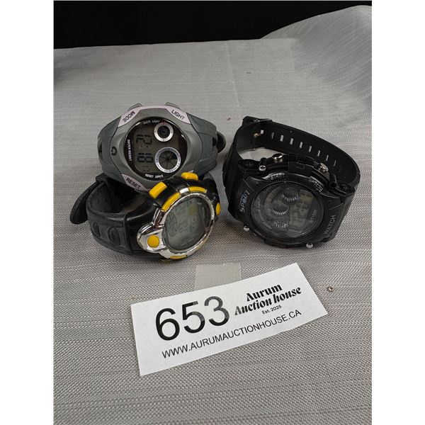3 Working Digital Sports Watches