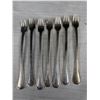Image 2 : Vintage Each 7 Matching Silver Spoons and Forks Unmarked