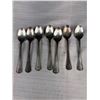 Image 5 : Vintage Each 7 Matching Silver Spoons and Forks Unmarked