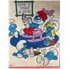 Image 3 : Vintage 28" x 34" Smurfs Fabric Print NO SHIPPING