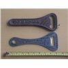 Image 1 : Two  Bottle Openers. (One Cast Iron and One Aluminium)
