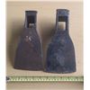 Image 4 : (2) Vintage railroad adze head. (No Handle)