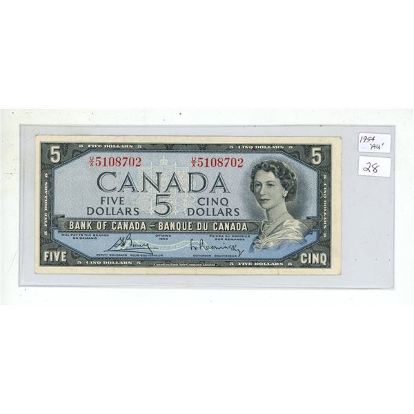 1954 Five Dollar Bill.