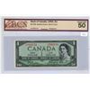 Image 1 : 1954 Graded AU-50 "Devil Face" One Dollar Bill.