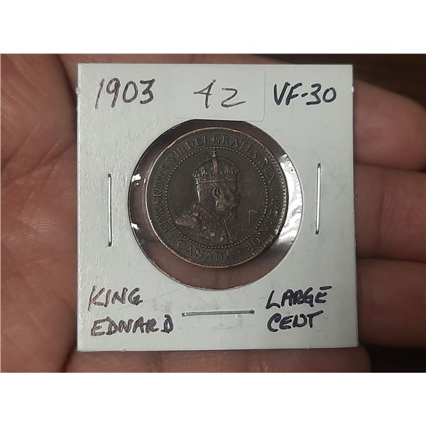 1903 King Edward Large Cent.