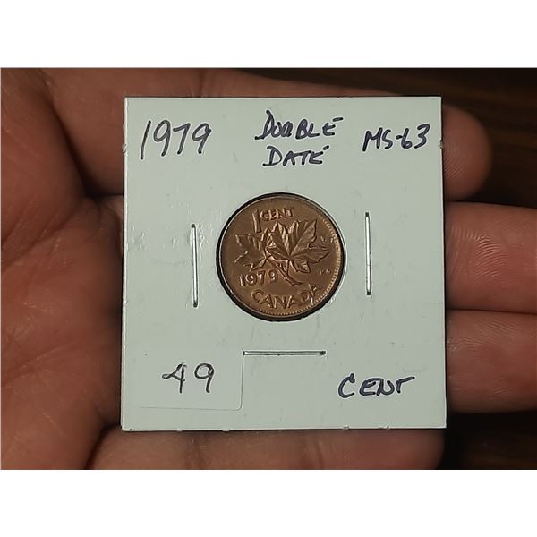 1979 Double Date Cent - MS-63.