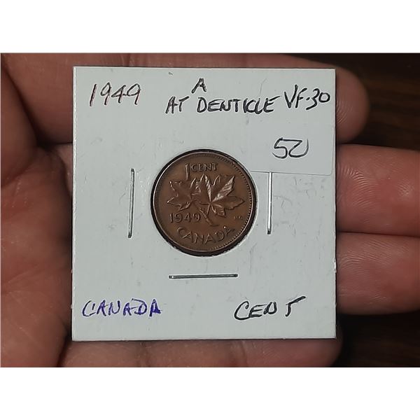 1949 a At Denticle Canada Cent.