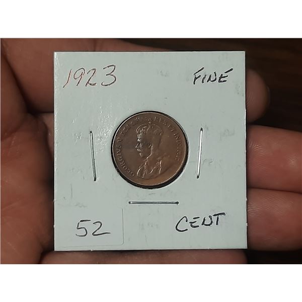 1923 King George One Cent.