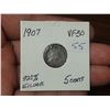 Image 1 : 1907 King Edward 5 Cents.