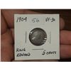 Image 1 : 1904 King Edward 5 Cents.
