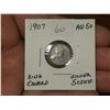 Image 1 : 1907 King Edward 5 Cents.