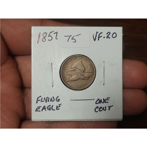1857 Flying Eagle One Cent.