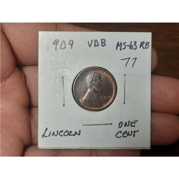 1909-VDB Lincoln Cent.