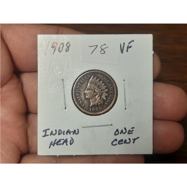 1908 Indian Head Cent.