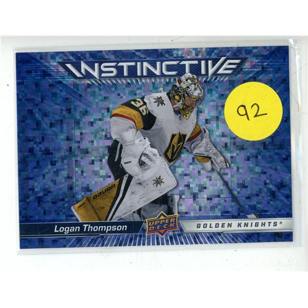 2023-24 Upper Deck Series 2 Hockey - INSTINCTIVE - Logan Thompson - Golden Knights.
