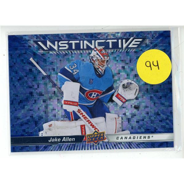 2023-24 Upper Deck Series 2 Hockey - INSTINCTIVE - Jake Allen - Canadiens.