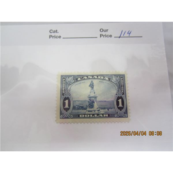 114. Canadian Champlain Monument $1.00 Stamp MNH OG Never Used