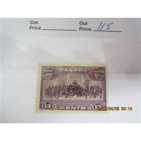 115. Canadian Stamp Charlotte Town Convention 1935 Pictorial MH OG Never Used.
