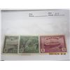 Image 2 : 117. 6 Canadian Stamps 8 Cents to a Dollar Peace Issue MLH OG Never Used