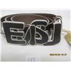 Image 3 : 131. New Fancy Elvis Belt Buckle with Matching Leather Belt New with Tags.