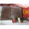 Image 6 : 131. New Fancy Elvis Belt Buckle with Matching Leather Belt New with Tags.