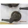Image 4 : 141. 3 Antique Large Cast Iron Castors Great Shape