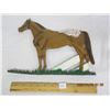 Image 1 : 151. Vintage Aluminum Horse Ornament 9 inches x 12 inches