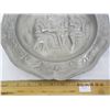 Image 4 : 153. Large Vintage Pewter Plate Quite Heavy 12 Inches Across