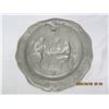 Image 5 : 153. Large Vintage Pewter Plate Quite Heavy 12 Inches Across