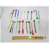 Image 1 : 159. Lot of Vintage Advertising Swizzle Sticks