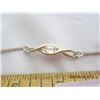 Image 2 : 162. Sterling 925 Silver Bracelet with a Clear Opal Stone