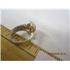 Image 4 : 163. Large Sterling 925 Silver Ring with a White Stone