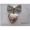 Image 2 : 167. Sterling 925 Silver Broach with Heart Locket