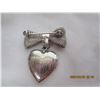 Image 5 : 167. Sterling 925 Silver Broach with Heart Locket