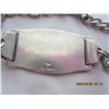 Image 4 : 175. Canadian Sterling 925 Silver World War 2 Identity Bracelet R.C.N.V.R.  Named A.G. Hartz