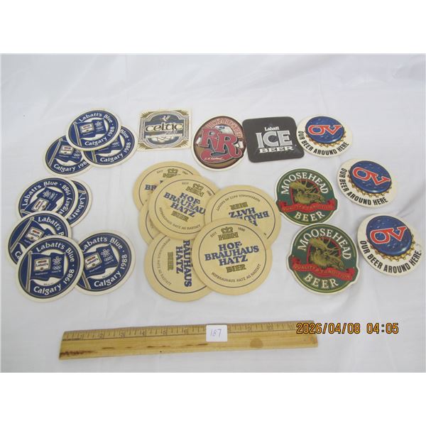187. Lot of Beer Coasters