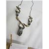 Image 3 : 192. Sterling 925 Silver Necklace and Earring Set with Alaskan Black Diamonds for Stones