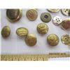 Image 2 : 193. Lot of Antique Buttons Lots of Brass Some Military