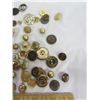 Image 6 : 193. Lot of Antique Buttons Lots of Brass Some Military