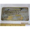 Image 2 : 196.Antique Worthington -Simpson Ltd. Solid Brass Advertising Plaque 5 and 1/2 inches by 2 and ½ inc