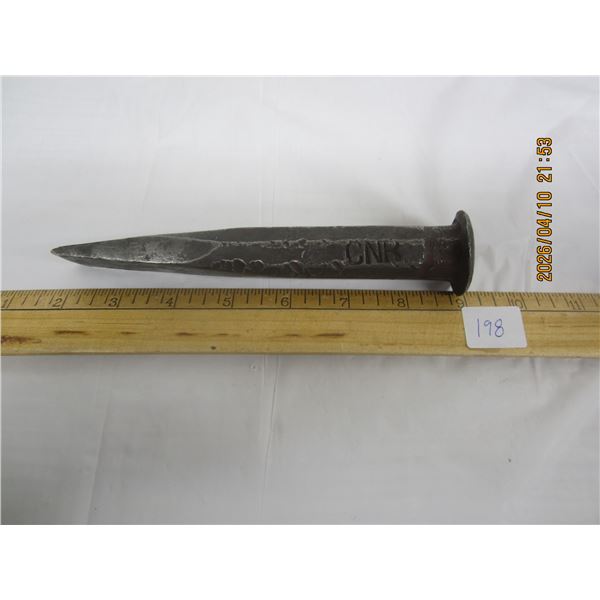 198. Antique CNR Railway Coal Chisel 7 inches Long